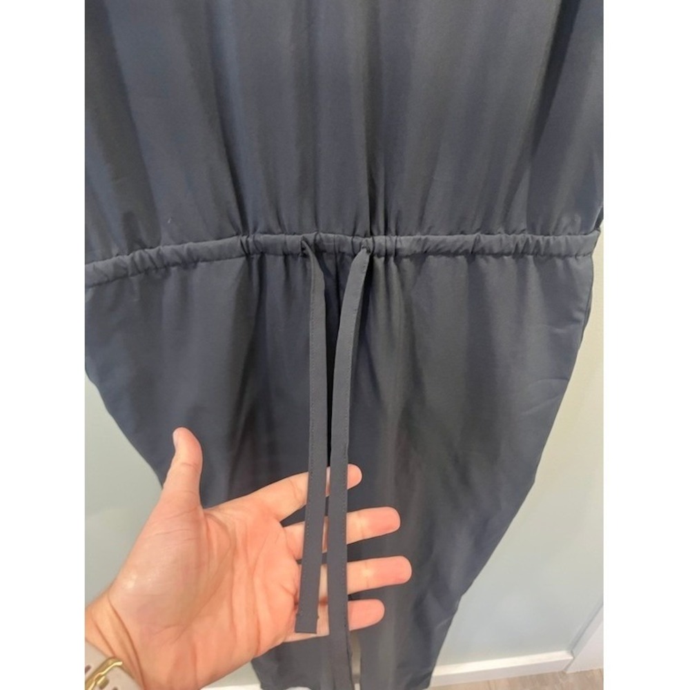 Toad&Co Sunkissed Liv Sleeveless Jumpsuit Black V Neck Button Back Size Large - Picture 5 of 8